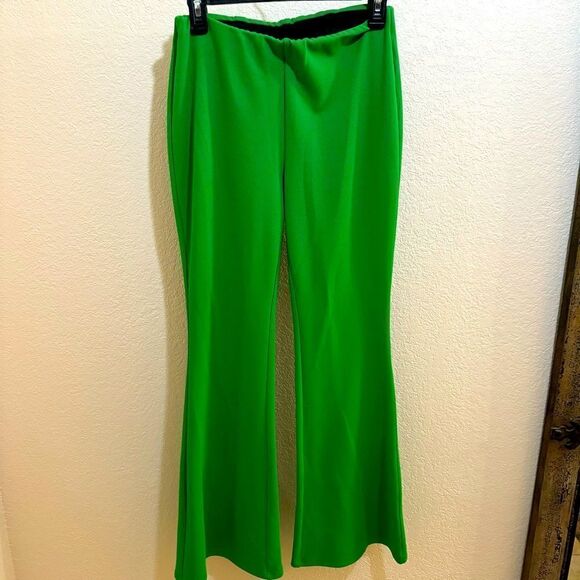 MELLODAY Green Wide-Leg Pants - Size M - Picture 3 of 12